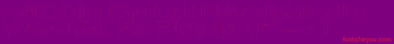 Susanna Font – Red Fonts on Purple Background