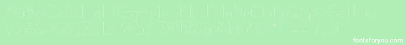Susanna Font – White Fonts on Green Background