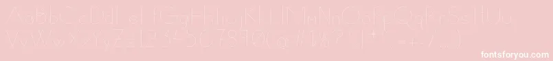 Susanna Font – White Fonts on Pink Background