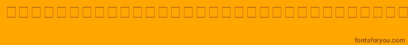 BauhausHeavyRegular Font – Brown Fonts on Orange Background