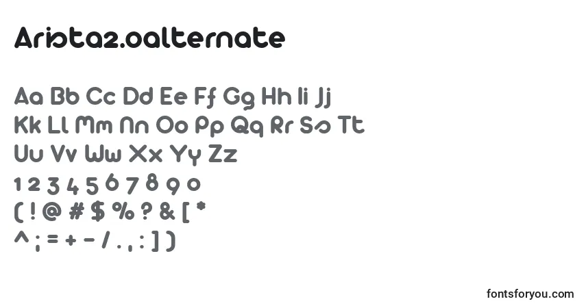 Шрифт Arista2.0alternate – алфавит, цифры, специальные символы