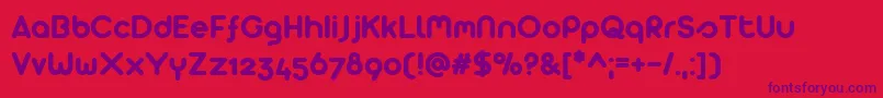 Arista2.0alternate Font – Purple Fonts on Red Background