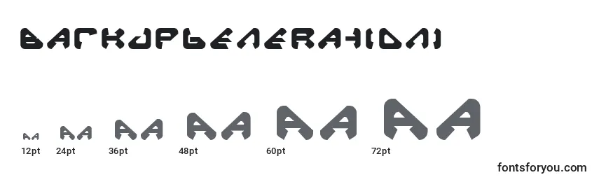Размеры шрифта BackupGeneration1