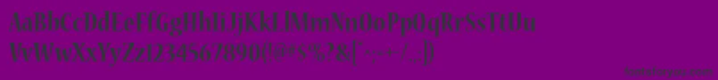NuevastdBoldcond Font – Black Fonts on Purple Background