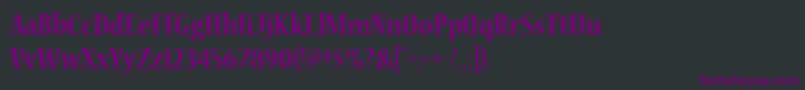 NuevastdBoldcond Font – Purple Fonts on Black Background