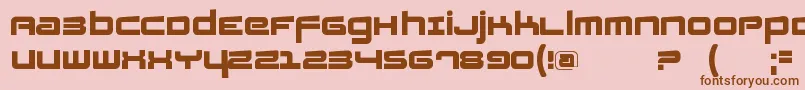 Fatsansrotated Font – Brown Fonts on Pink Background