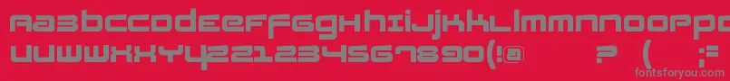 Fatsansrotated Font – Gray Fonts on Red Background