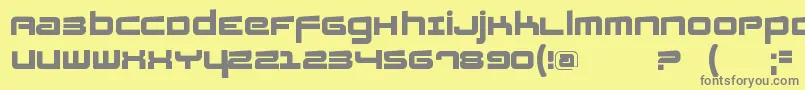 Fatsansrotated Font – Gray Fonts on Yellow Background