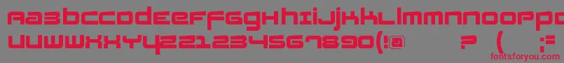 Fatsansrotated Font – Red Fonts on Gray Background