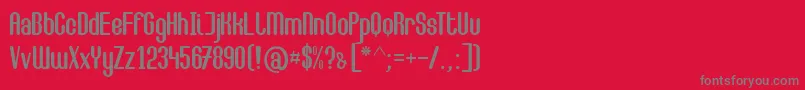 Camilla Font – Gray Fonts on Red Background