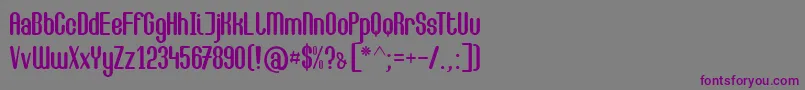 Шрифт Camilla – фиолетовые шрифты на сером фоне