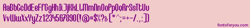 Camilla Font – Purple Fonts on Pink Background