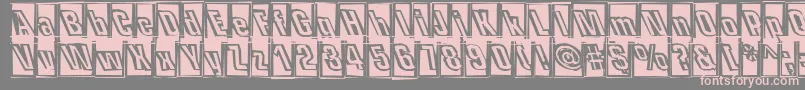 Onehitwo Font – Pink Fonts on Gray Background