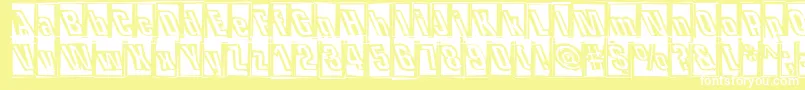 Onehitwo Font – White Fonts on Yellow Background