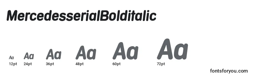 MercedesserialBolditalic Font Sizes