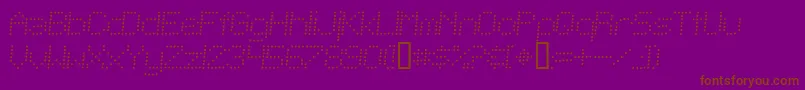 TelegraphicLightItalic Font – Brown Fonts on Purple Background