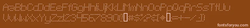 fuente TelegraphicLightItalic – Fuentes Rosadas Sobre Fondo Marrón