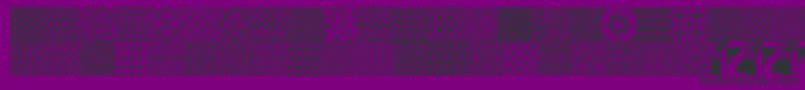 Шрифт SeamlessPatternsVariousFontBySitujuhNazara – чёрные шрифты на фиолетовом фоне