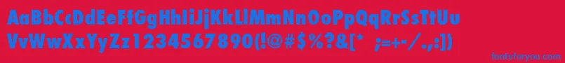 BelmarCondensedextraboldTh Font – Blue Fonts on Red Background