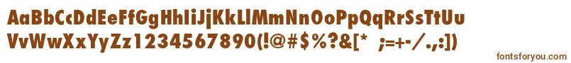 BelmarCondensedextraboldTh Font – Brown Fonts on White Background