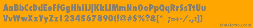 BelmarCondensedextraboldTh Font – Gray Fonts on Orange Background