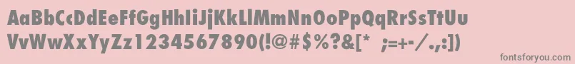BelmarCondensedextraboldTh Font – Gray Fonts on Pink Background