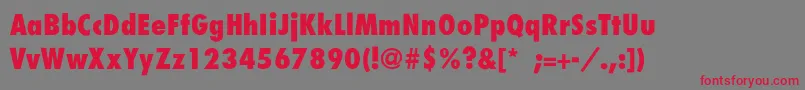 BelmarCondensedextraboldTh Font – Red Fonts on Gray Background