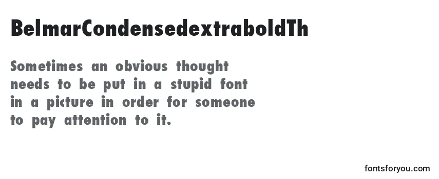 BelmarCondensedextraboldTh Font