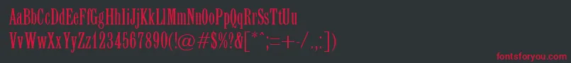 Lattinum Font – Red Fonts on Black Background