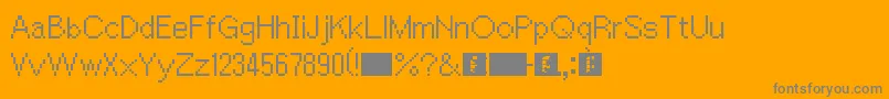 AceAttorney Font – Gray Fonts on Orange Background