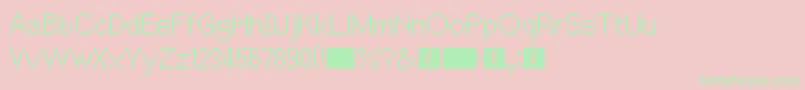 AceAttorney Font – Green Fonts on Pink Background