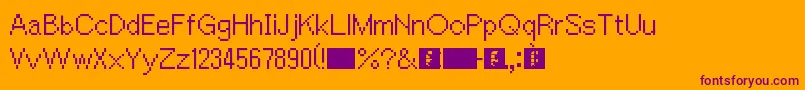 AceAttorney Font – Purple Fonts on Orange Background