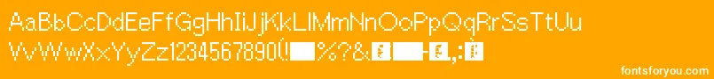 AceAttorney Font – White Fonts on Orange Background