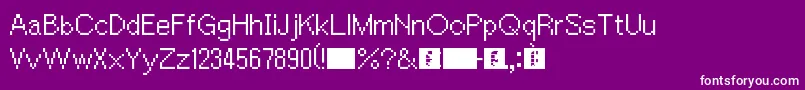 AceAttorney Font – White Fonts on Purple Background