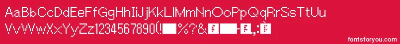 AceAttorney Font – White Fonts on Red Background