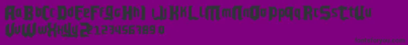 ChelloPlayah Font – Black Fonts on Purple Background