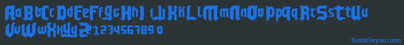 ChelloPlayah Font – Blue Fonts on Black Background