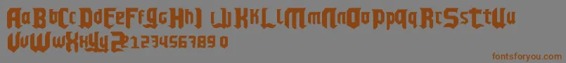 ChelloPlayah Font – Brown Fonts on Gray Background