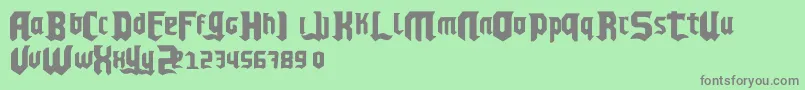 ChelloPlayah Font – Gray Fonts on Green Background