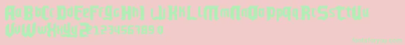 ChelloPlayah Font – Green Fonts on Pink Background