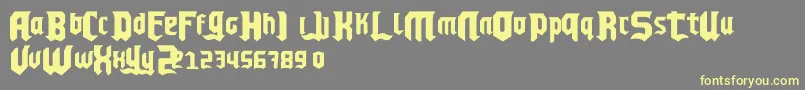 ChelloPlayah Font – Yellow Fonts on Gray Background