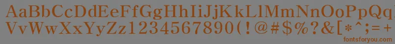 HymyeongjoExtra Font – Brown Fonts on Gray Background