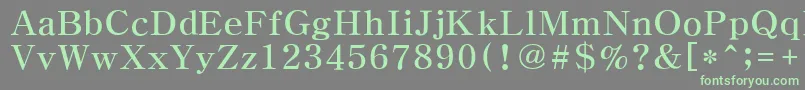 HymyeongjoExtra Font – Green Fonts on Gray Background