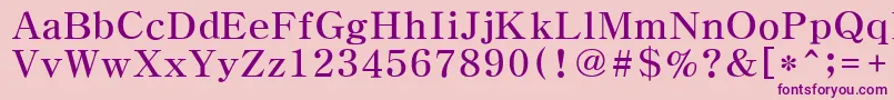 HymyeongjoExtra Font – Purple Fonts on Pink Background