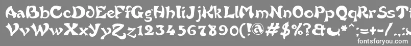 Frgrot Font – White Fonts on Gray Background