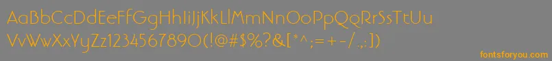 fuente LinotypebanjomantextLight – Fuentes Naranjas Sobre Fondo Gris