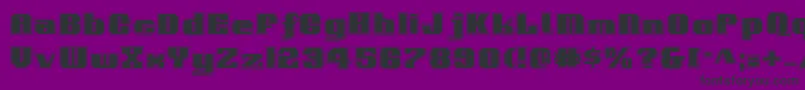 VoortrekkerPro-Schriftart – Schwarze Schriften auf violettem Hintergrund