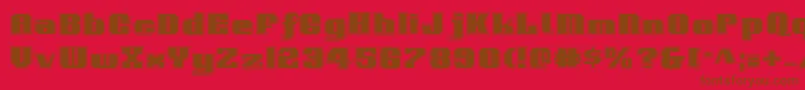 VoortrekkerPro Font – Brown Fonts on Red Background