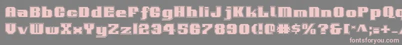 VoortrekkerPro Font – Pink Fonts on Gray Background