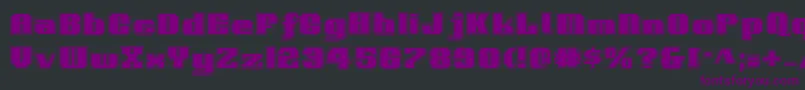 VoortrekkerPro Font – Purple Fonts on Black Background